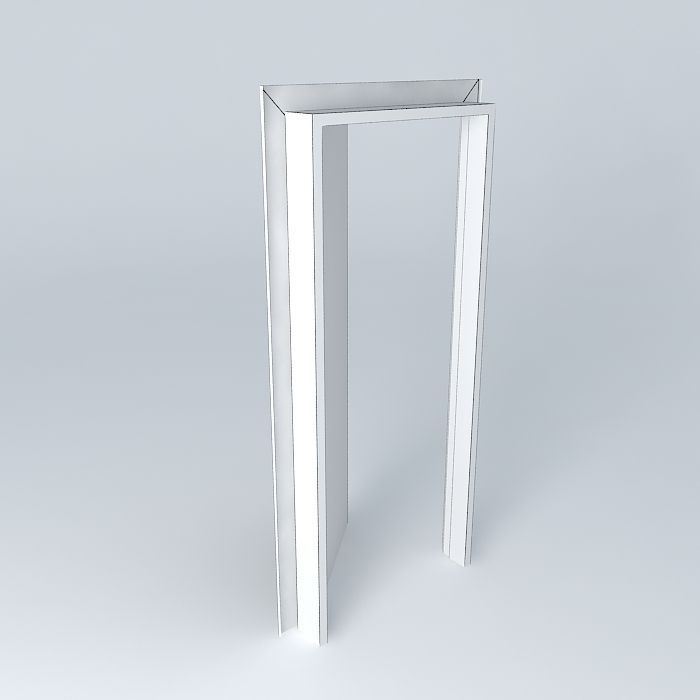 By white doors Free 3D model_4