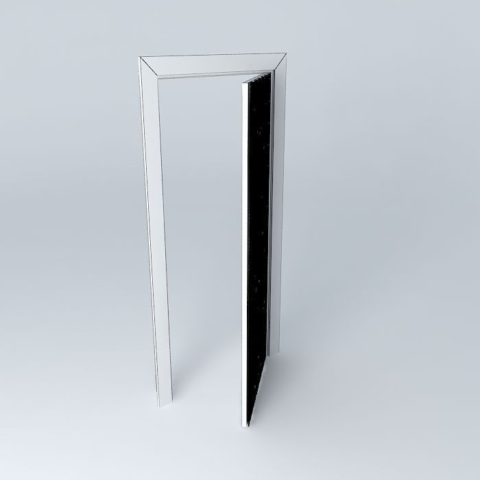 By white doors Free 3D model_3