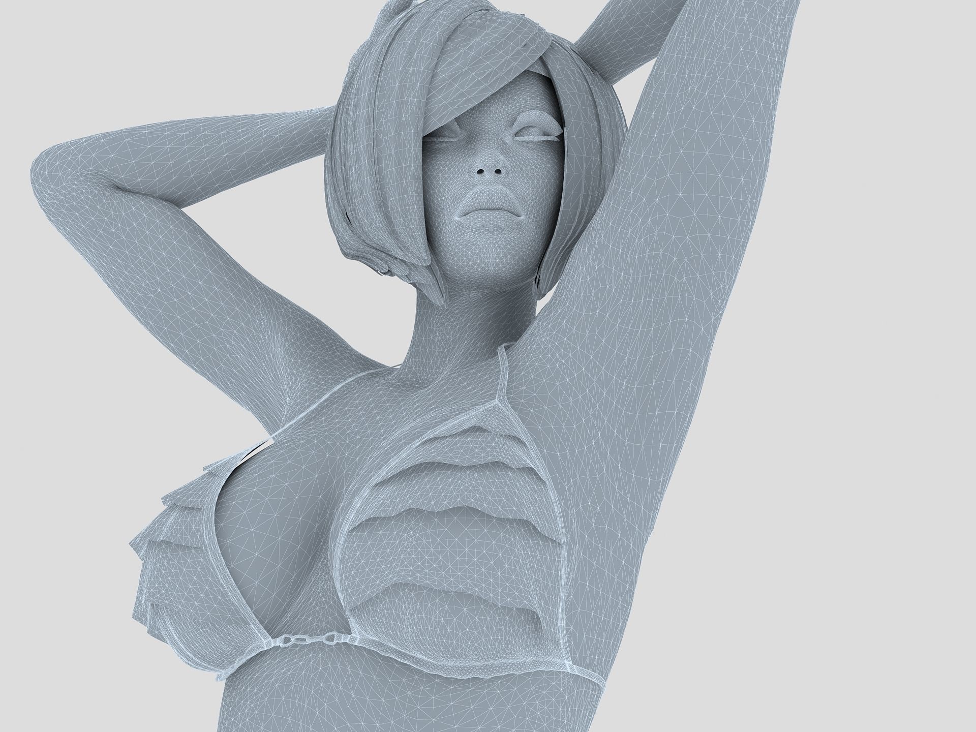 Sexy Girl Female 3D model_12