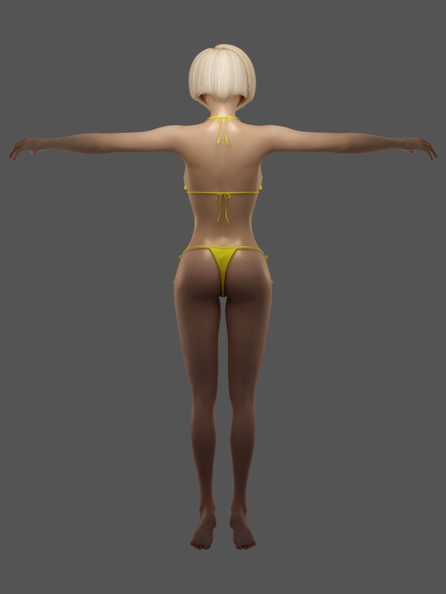 Sexy Girl Female 3D model_11