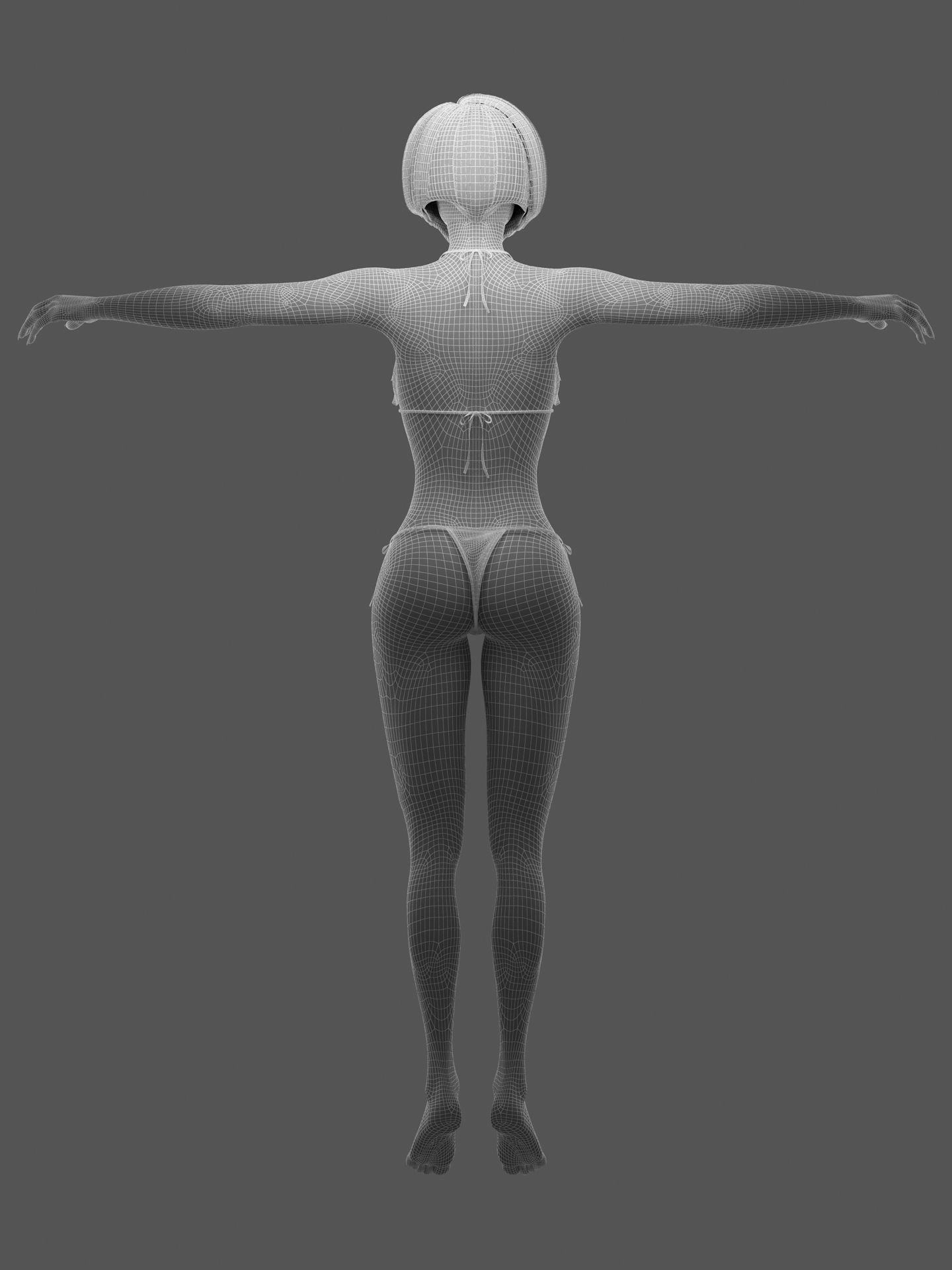 Sexy Girl Female 3D model_19