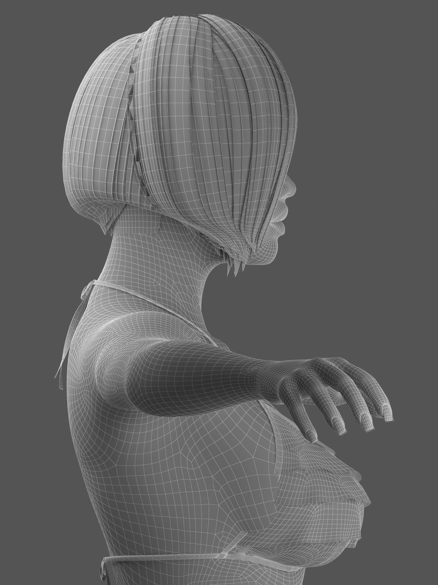 Sexy Girl Female 3D model_7