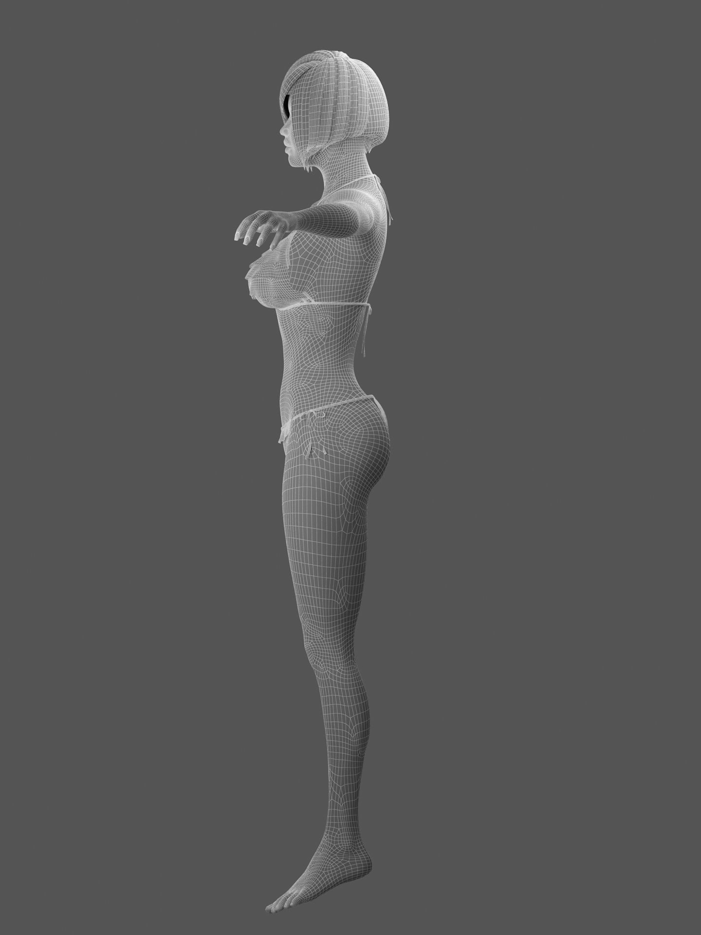 Sexy Girl Female 3D model_18