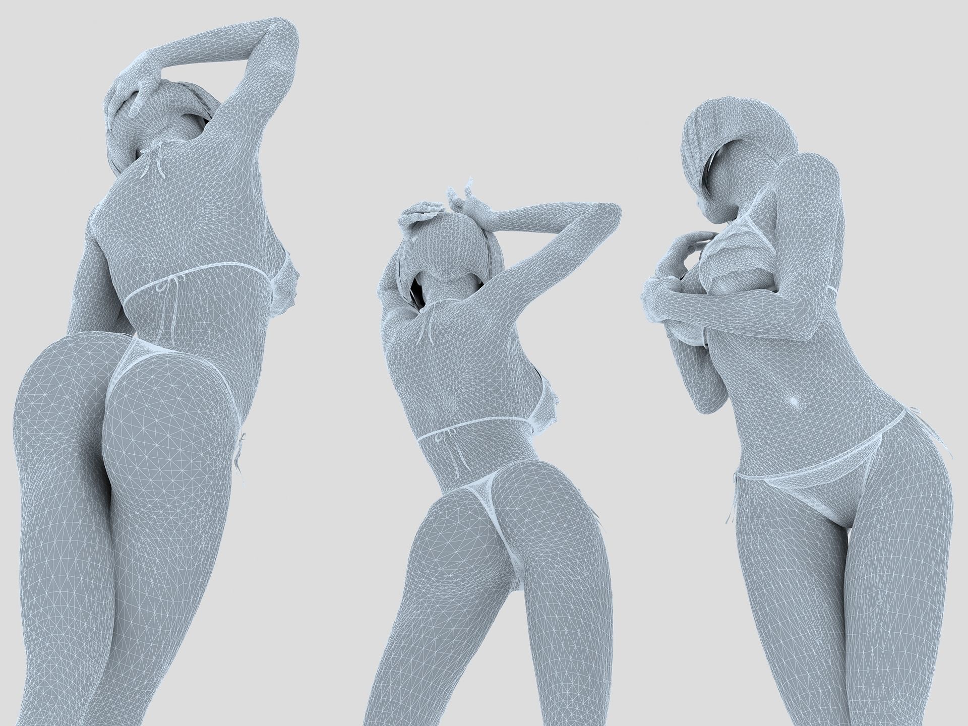 Sexy Girl Female 3D model_14