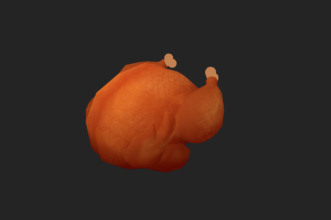 Roasted Chicken 3D model_14