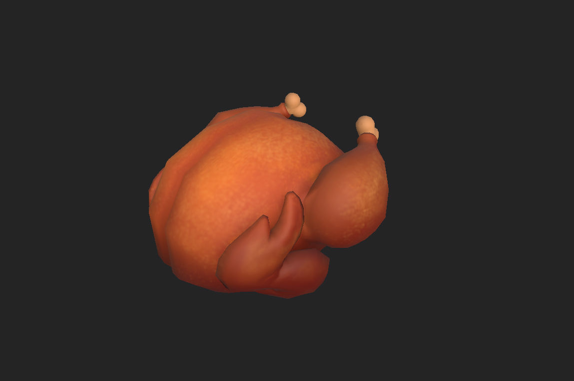 Roasted Chicken 3D model_13