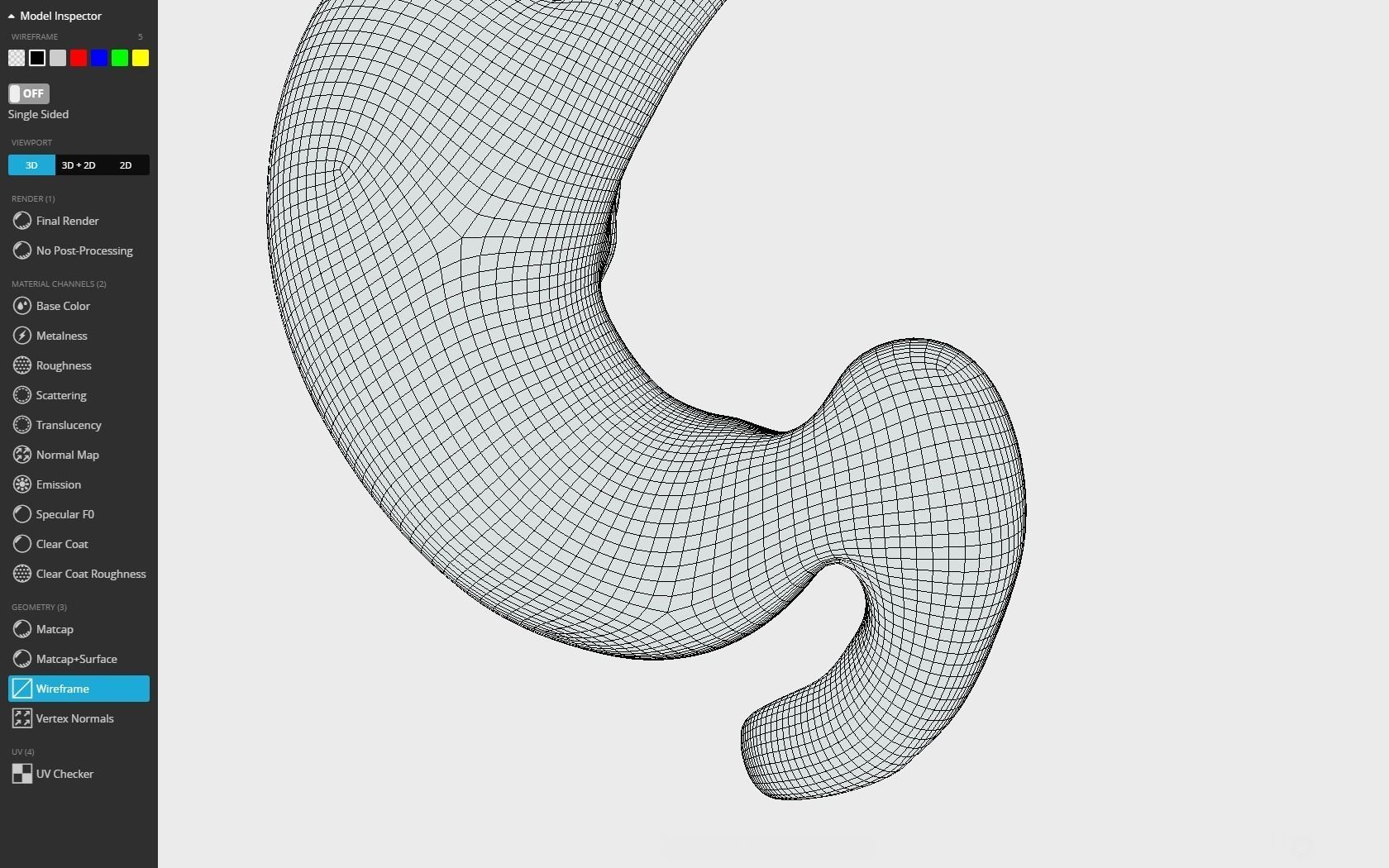 Stomach Cross Section Low-poly 3D model_17