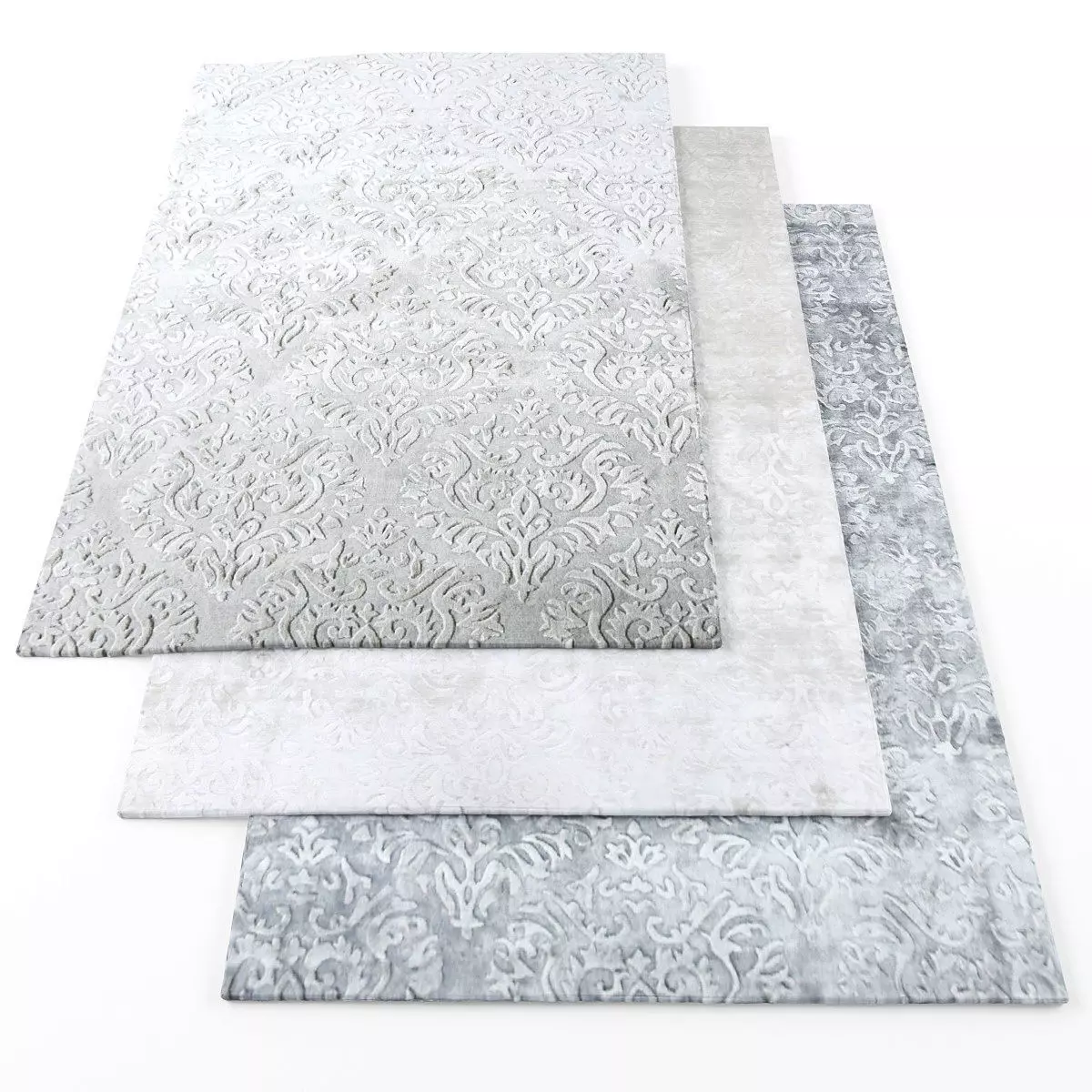 Rugs-434 three rugs Low-poly 3D model_0