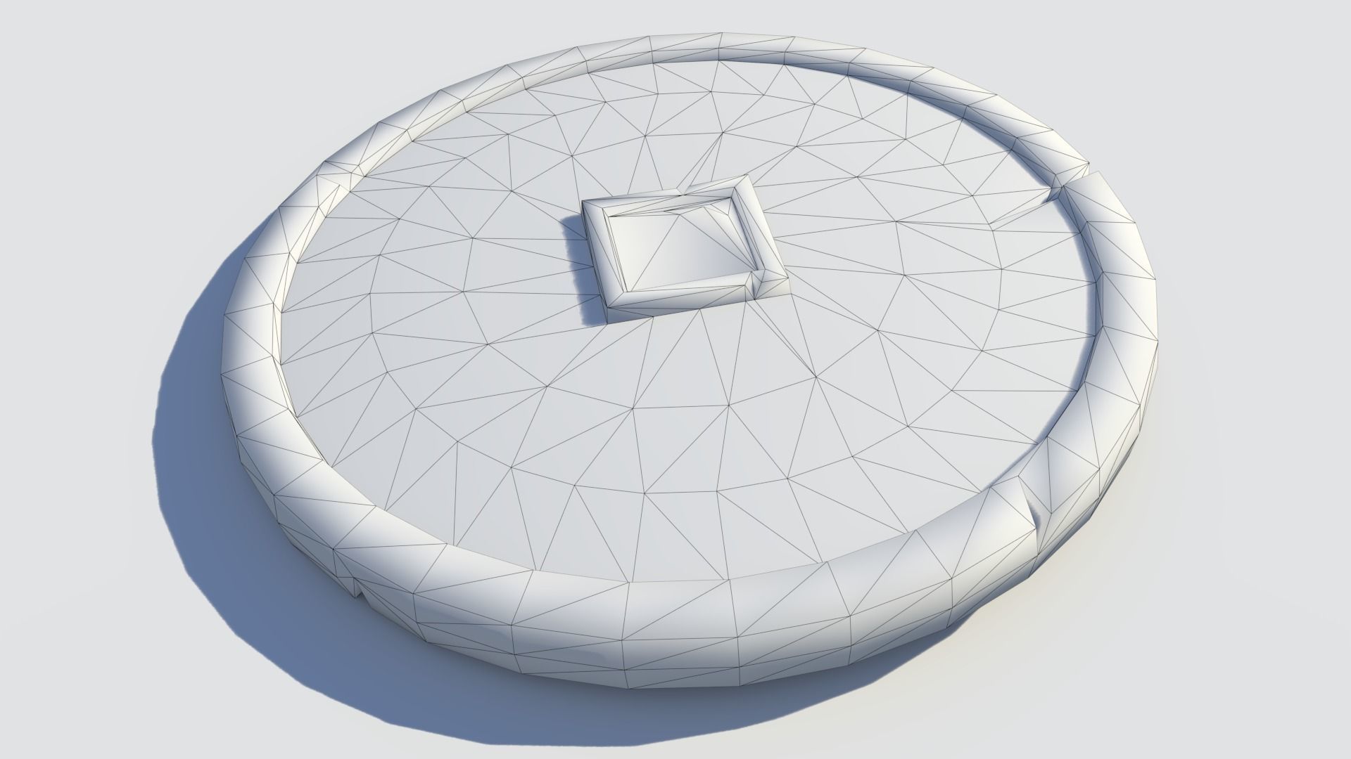 Handpainted Fantasy Shield Low-poly 3D model_8