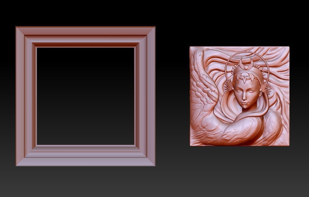 swan princess 3D print model_4