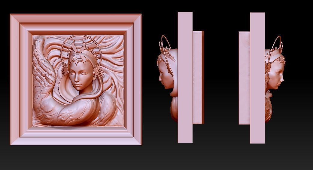swan princess 3D print model_1