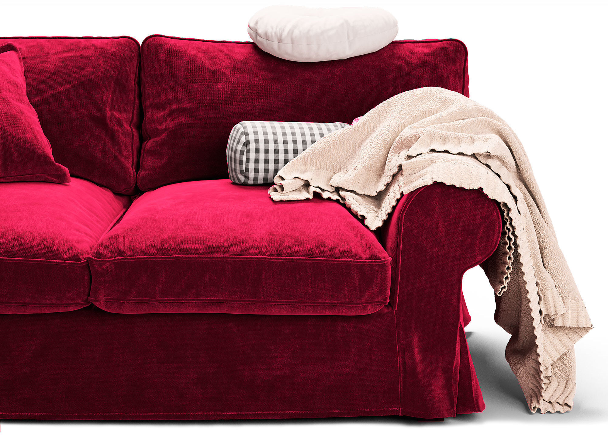 Sofa Ectorp ikea 3D model_3