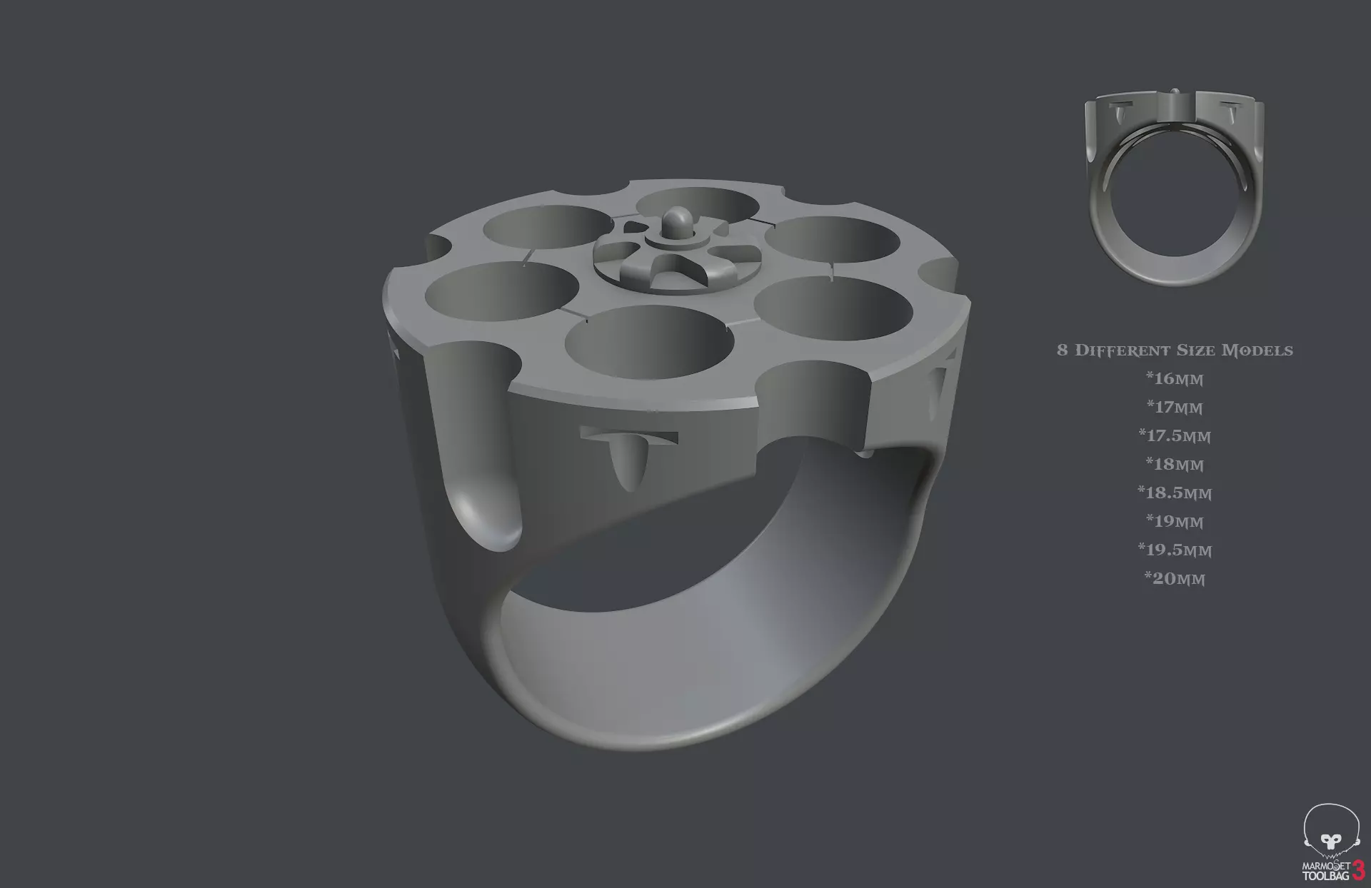 Revlover Series - No 001 3D Print Model 3D print model