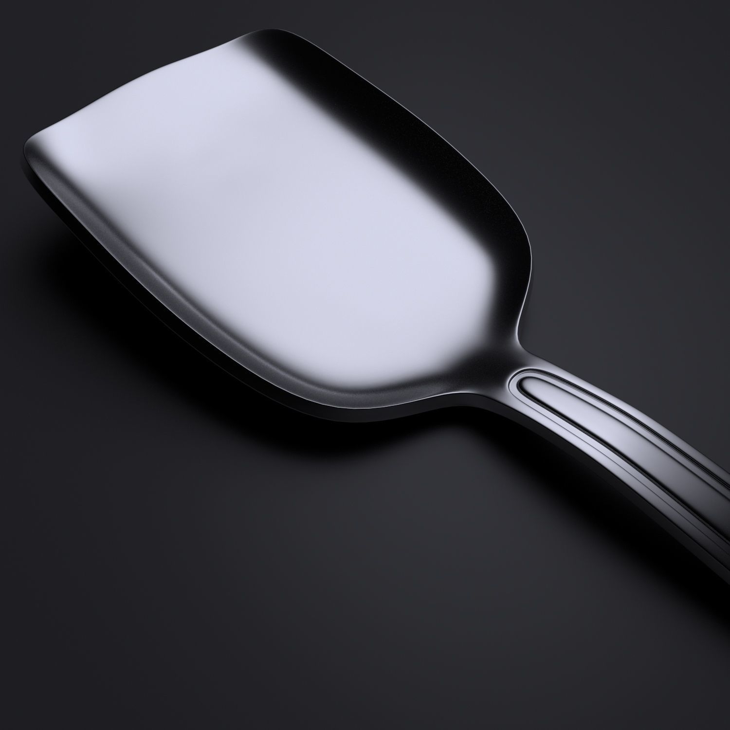 SUGAR SPOON 1 Free low-poly 3D model_1