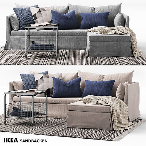 Sofa SANDBACKEN ikea 3D model