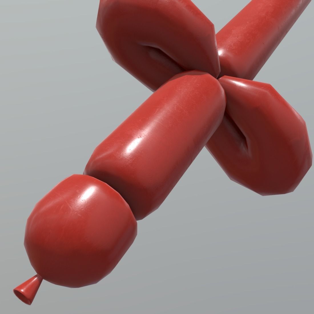 Balloon Sword Low-poly 3D model_9