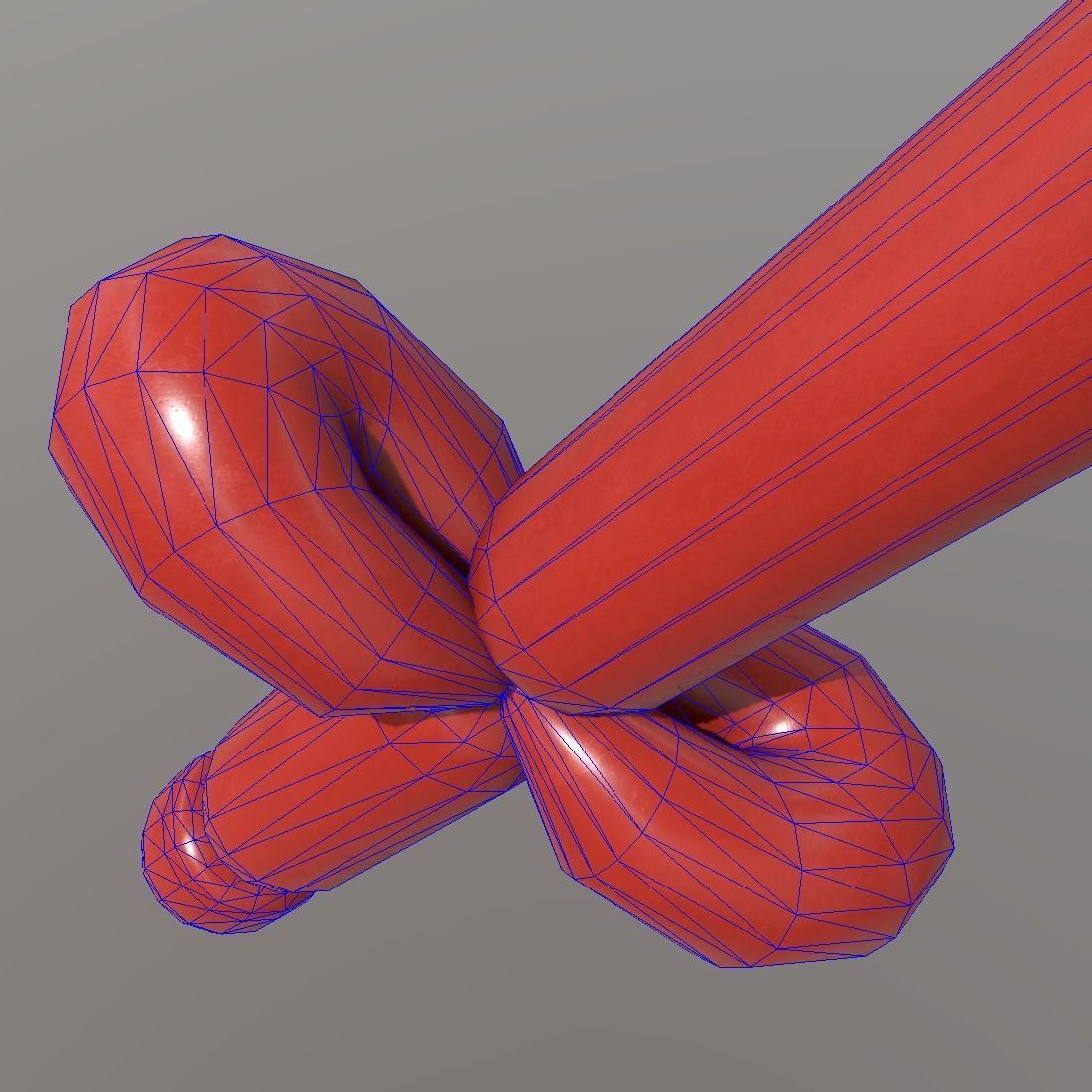 Balloon Sword Low-poly 3D model_8
