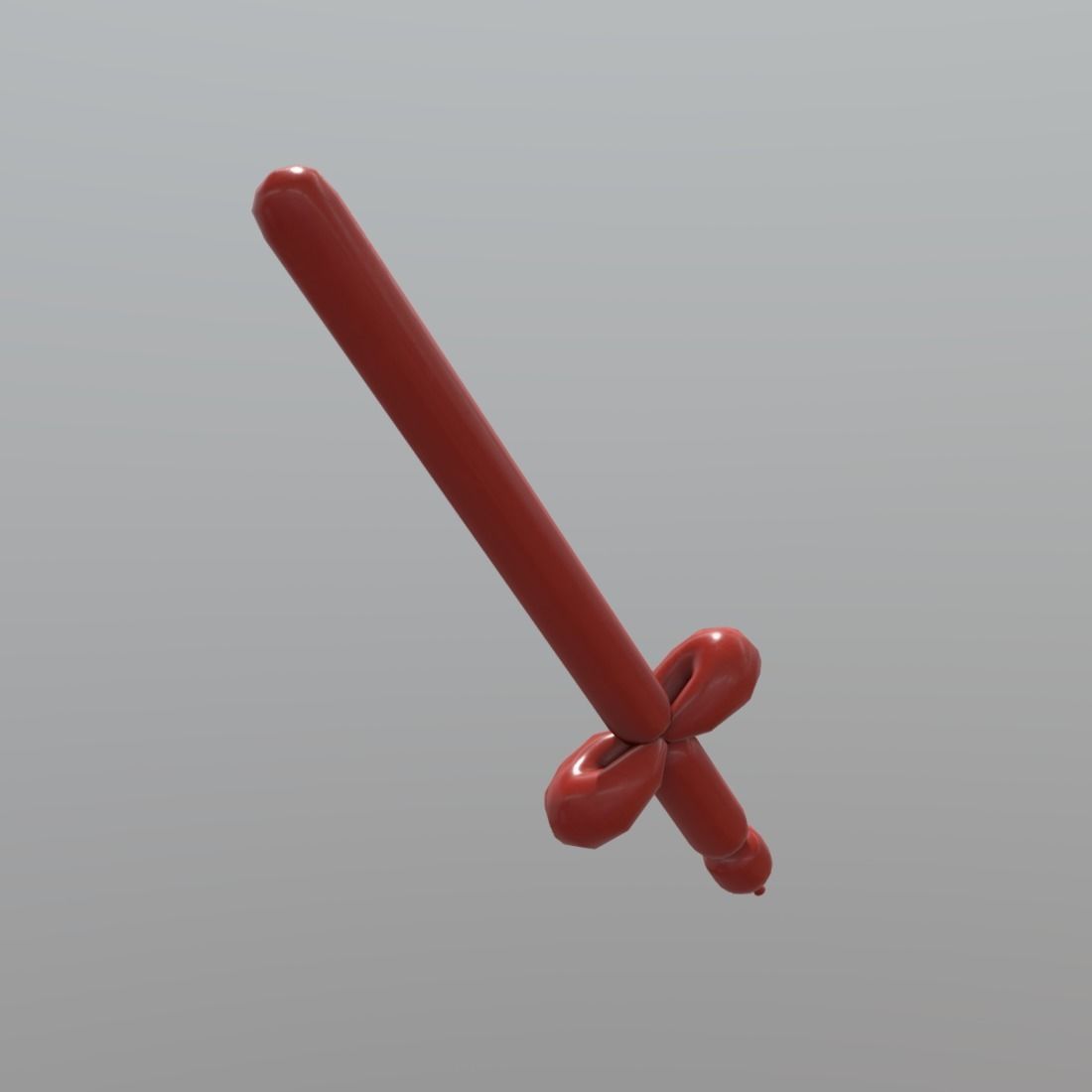 Balloon Sword Low-poly 3D model_3