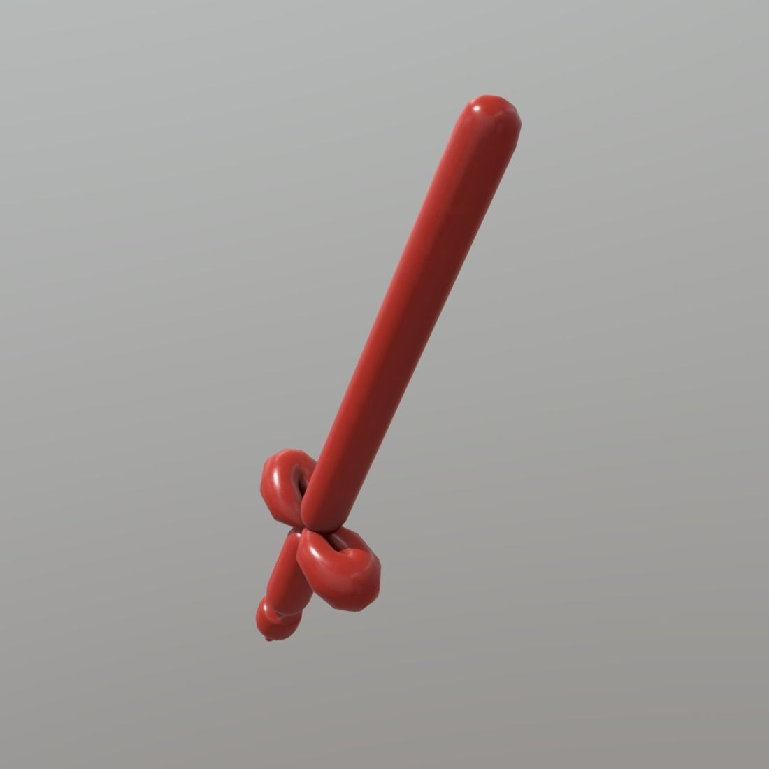 Balloon Sword Low-poly 3D model_2