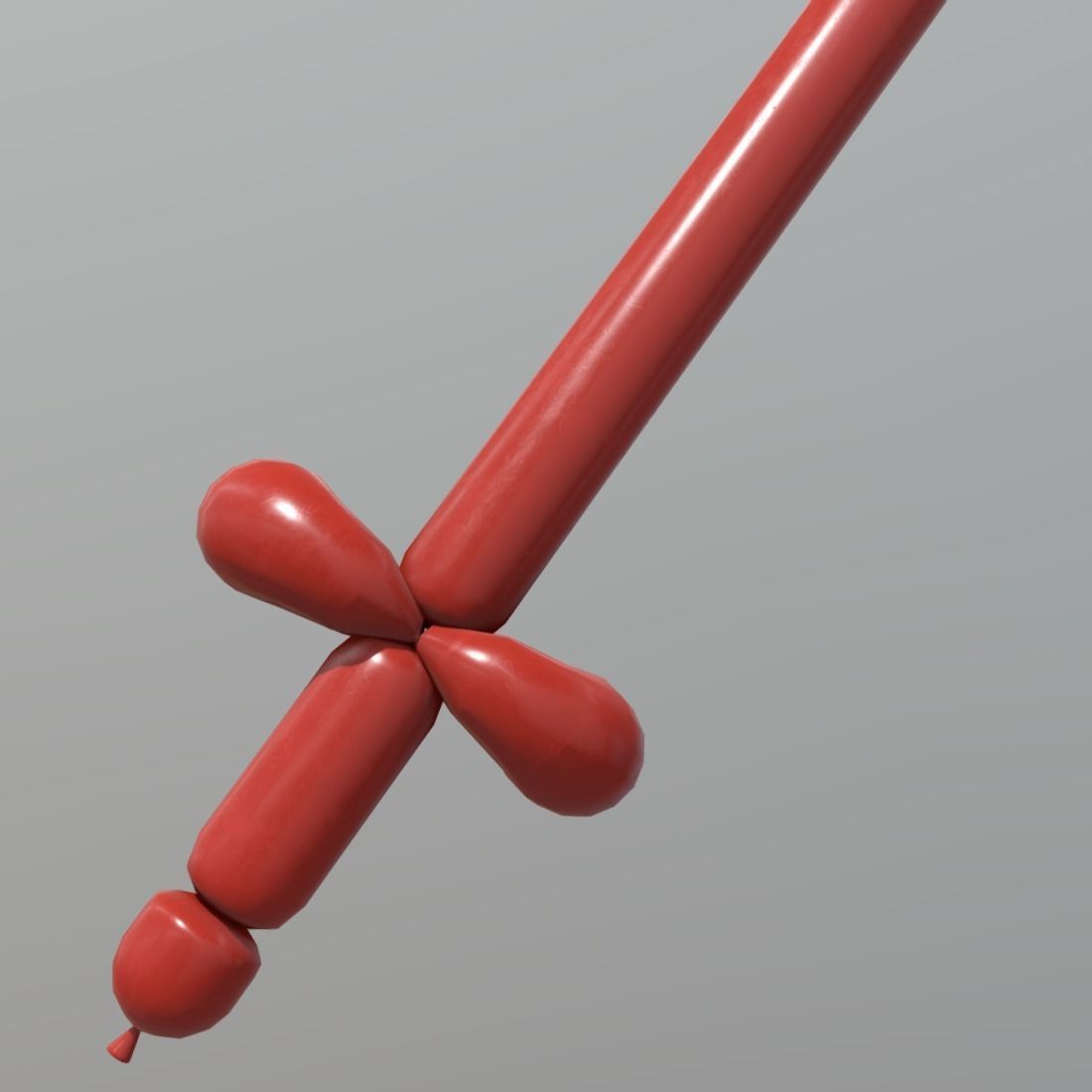 Balloon Sword Low-poly 3D model_11
