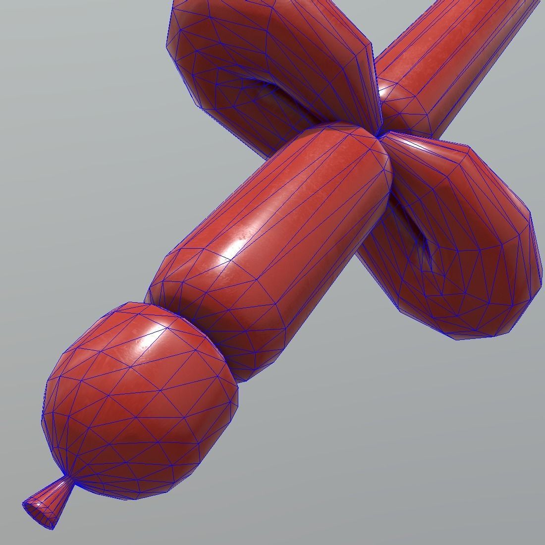 Balloon Sword Low-poly 3D model_10