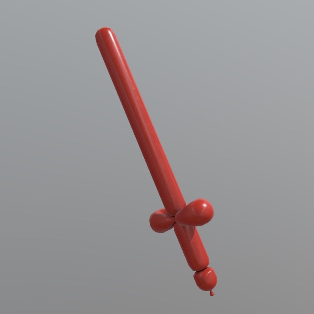 Balloon Sword Low-poly 3D model_4