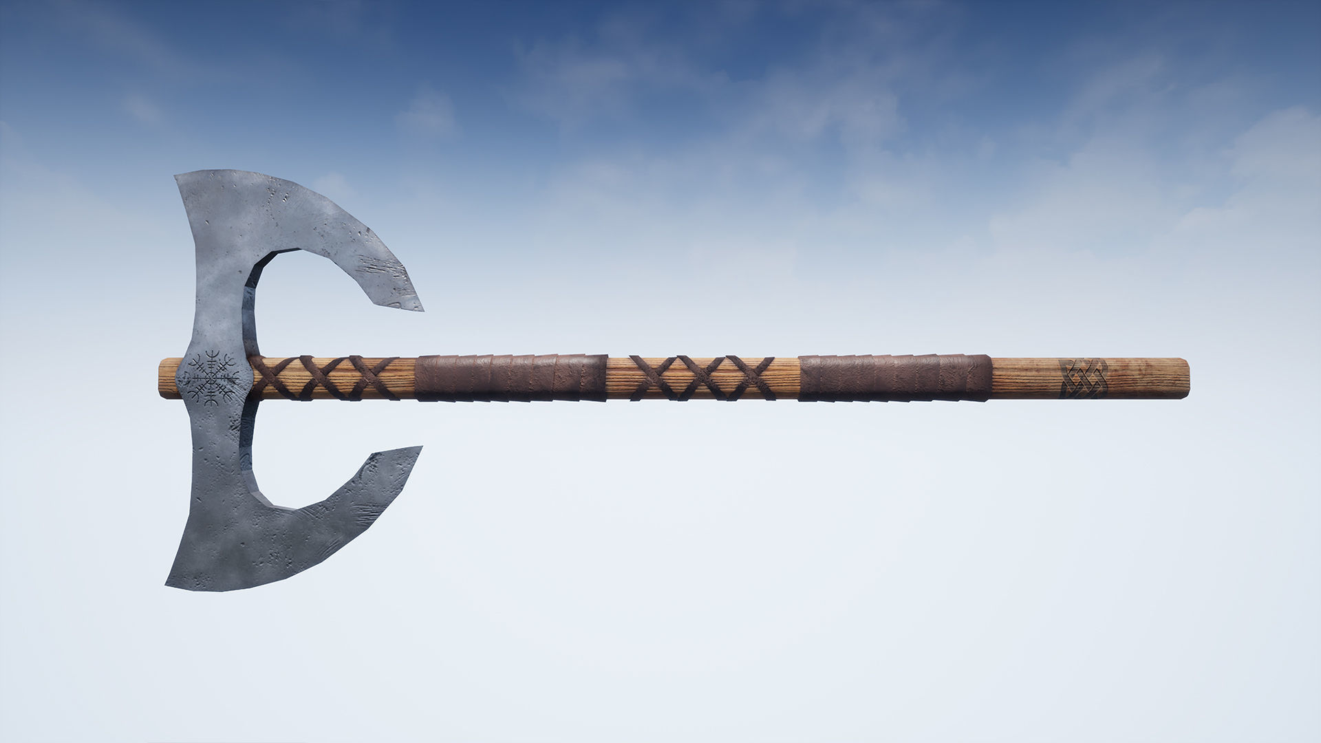 Weapons Series - Axes - Mini Pack Low-poly 3D model_12