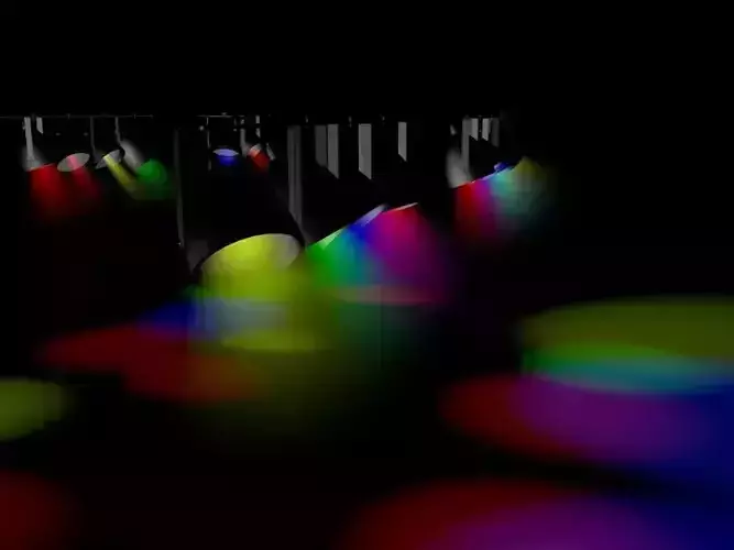 Lights set of colorful