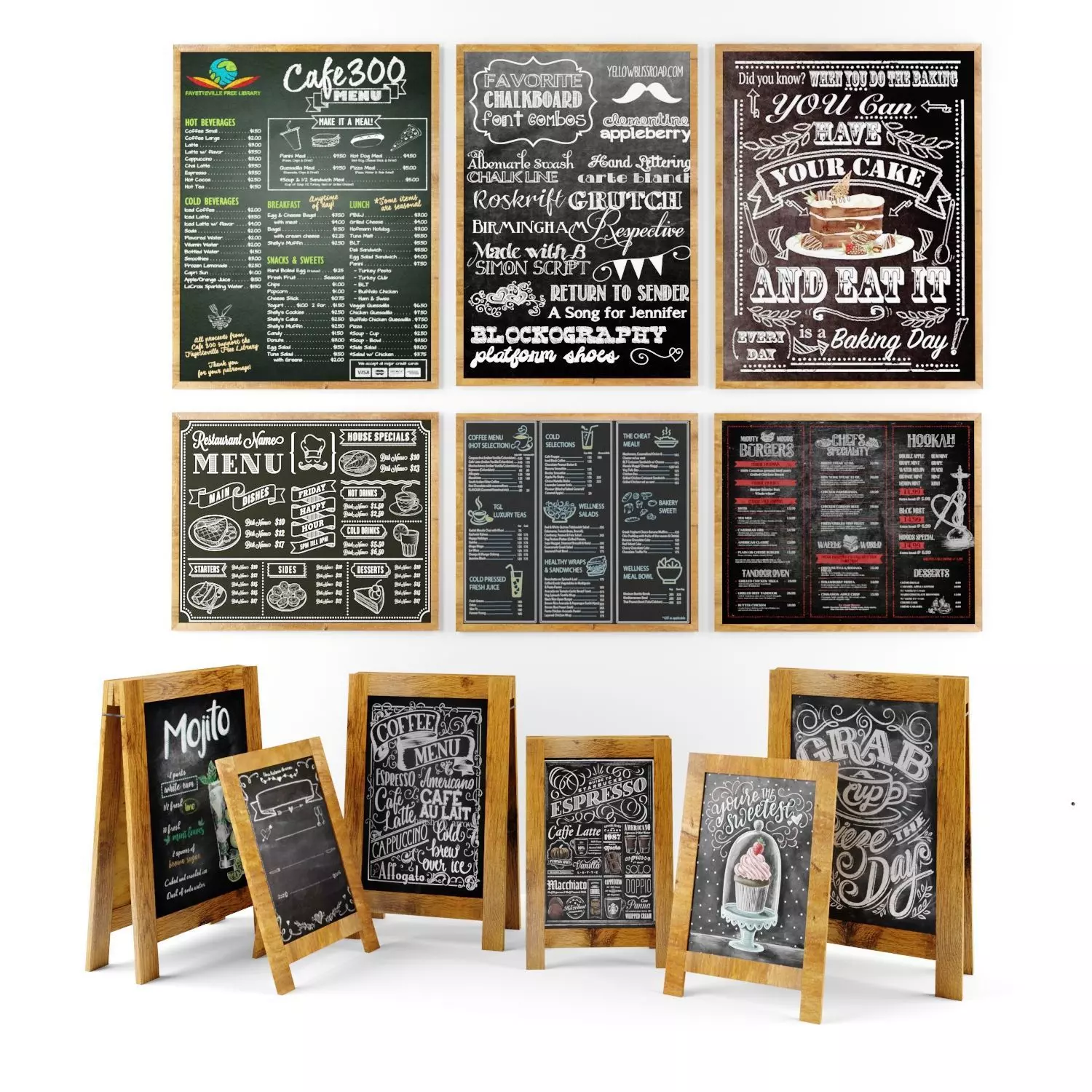 chalk board 02 3D model