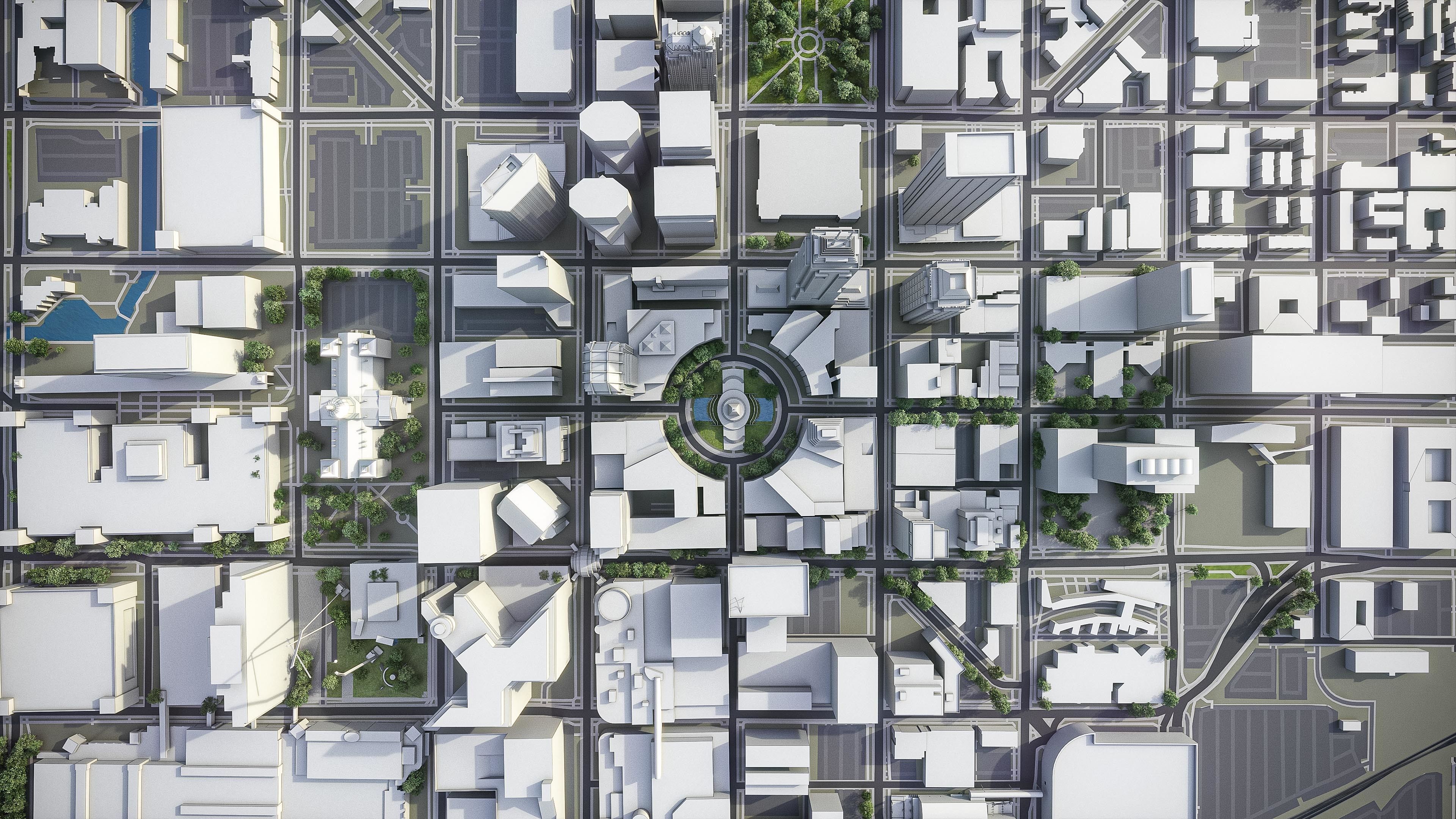 Indianapolis Low-poly 3D model_17