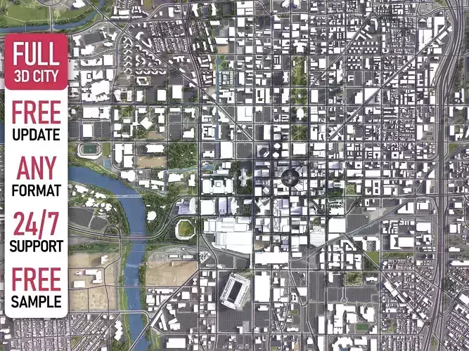 Indianapolis - 3D City Model
