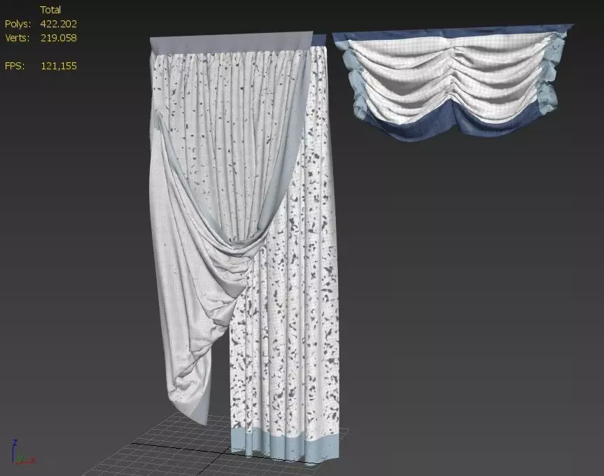 Curtain suit 1 3D model