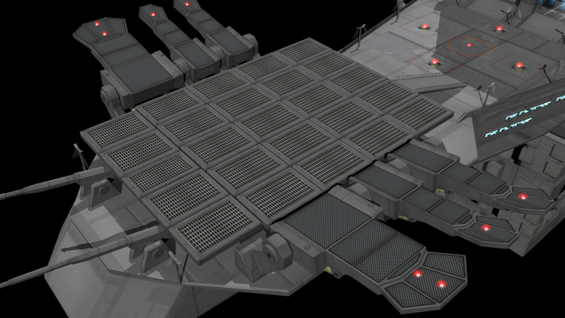 Planet Base Low-poly 3D model_12