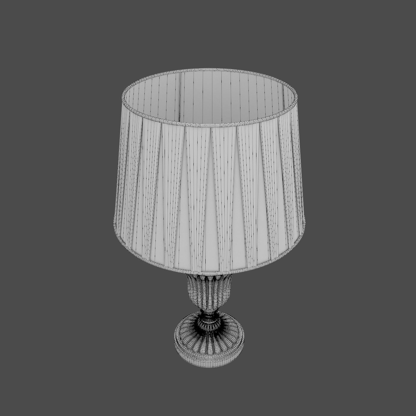 abajur lamp with shade 3D model_3