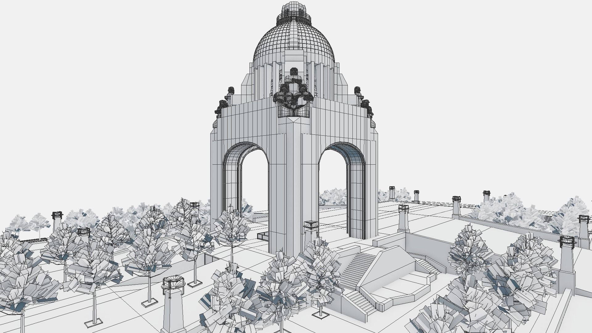 Monument to the Revolution 3D model_11