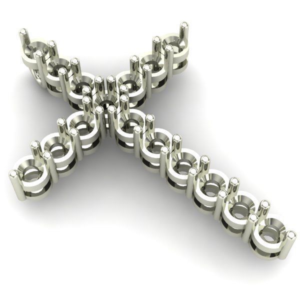 CROSS   Gems 3 and half mm  16 piece   3D print model_3