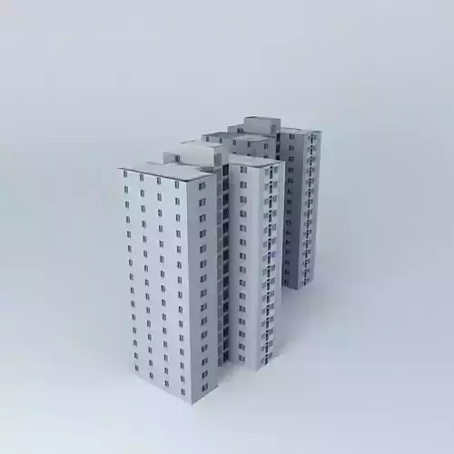 Residential buildings Free 3D model