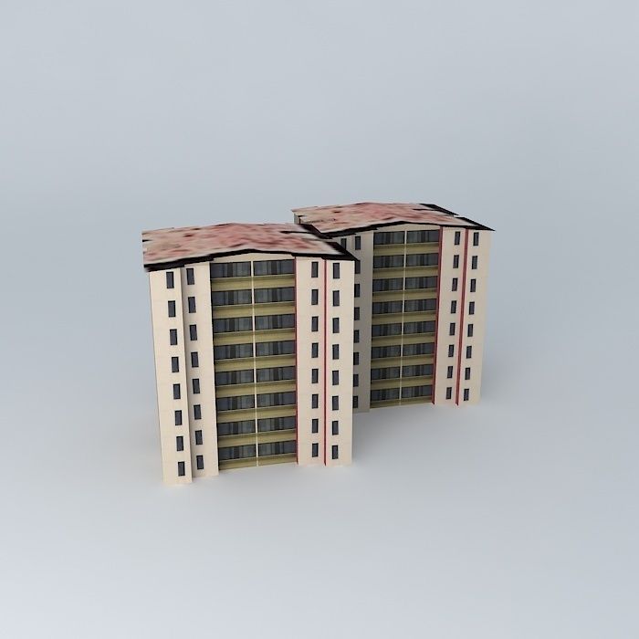 Residences Rio Arriba Towers 1 and 2 Free 3D model_1