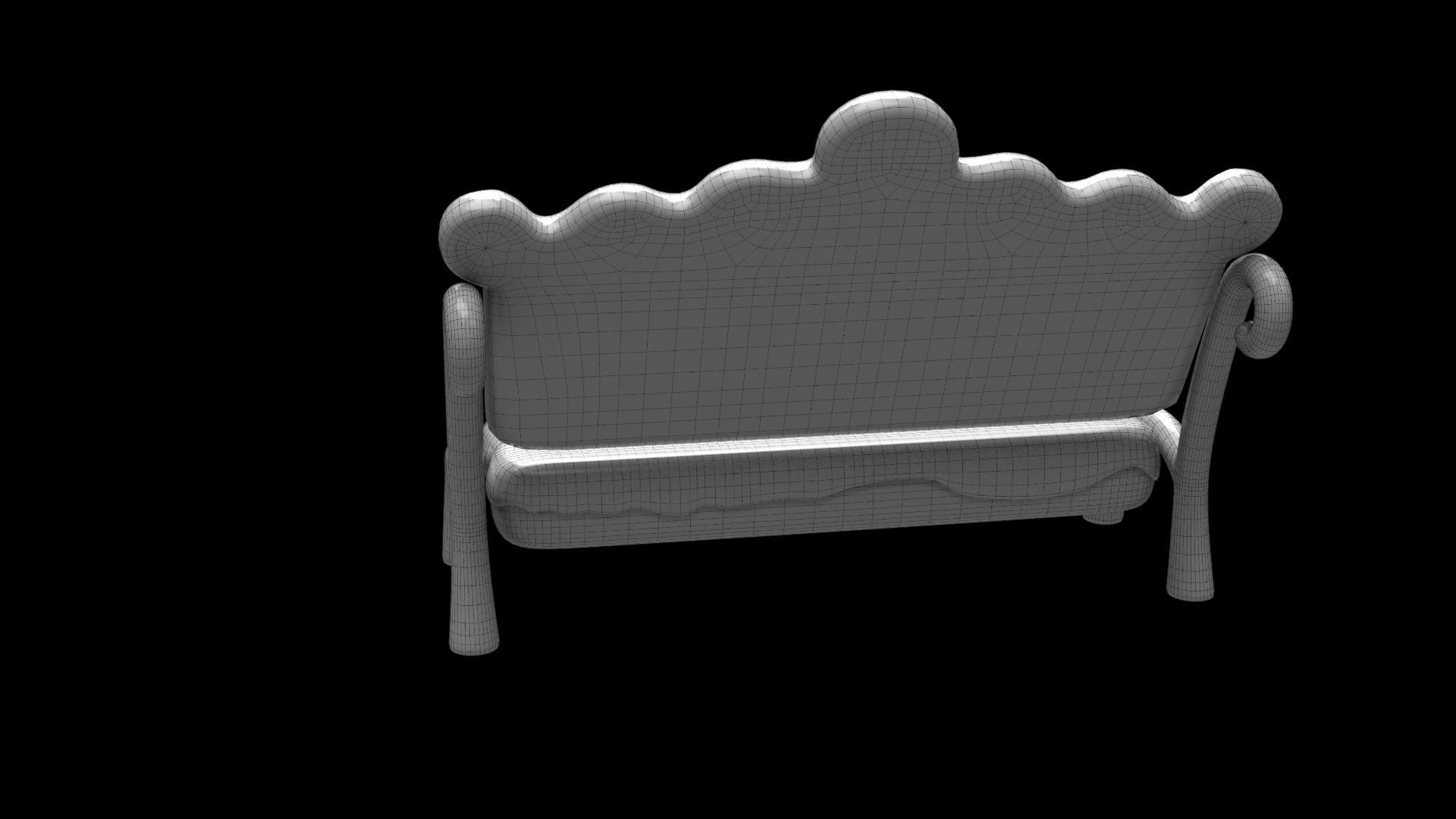 Gingerbread bench inspired by Gingerbread house fairytale 3D model ...