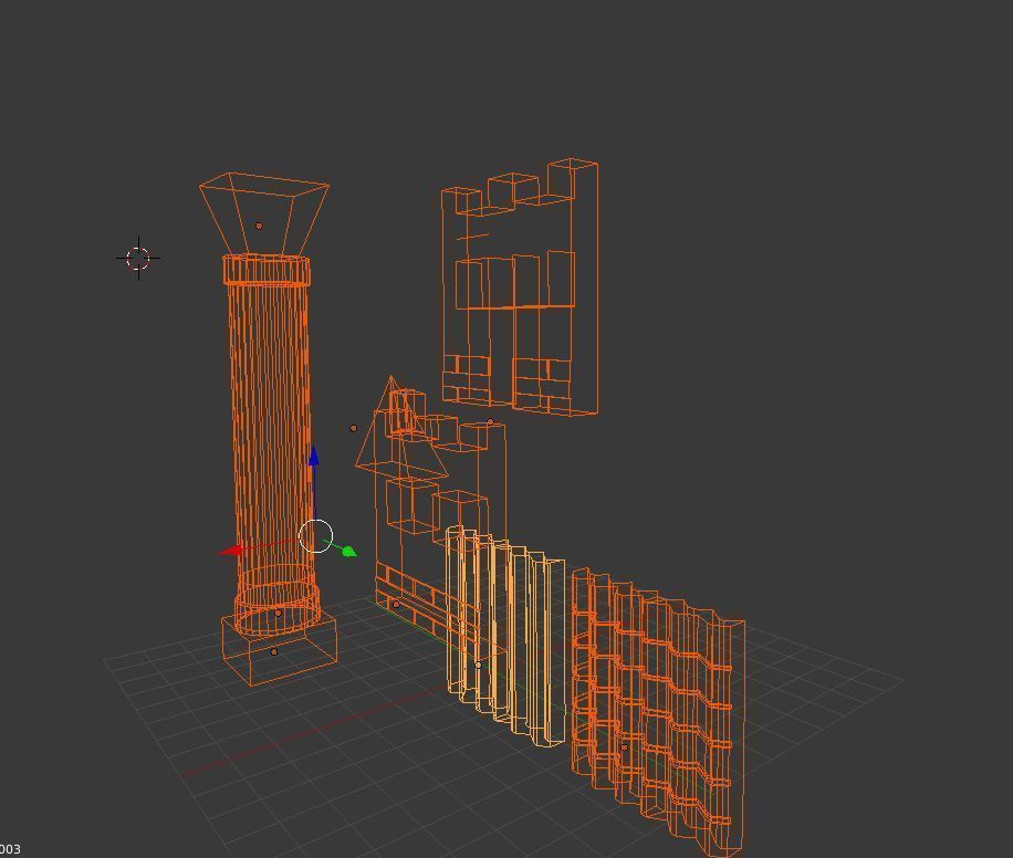 Spartan architecture kit Free 3D model_1