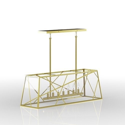 Michael Berman Bond 7-Light Kitchen Island Pendant 3D model