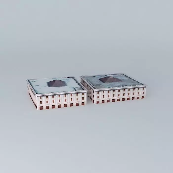 IPOSTEL two buildings Free 3D model