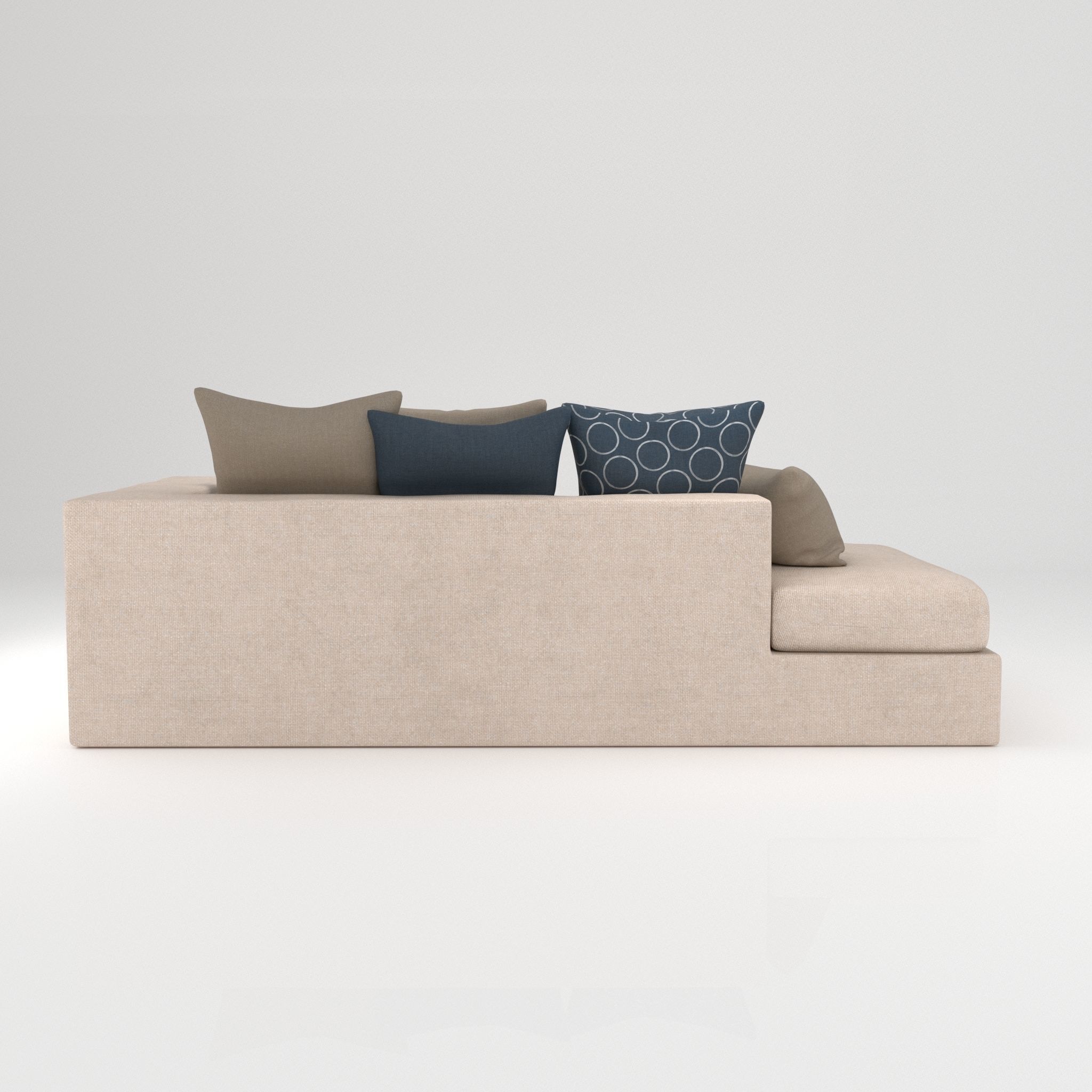 Cubic sofa 3D model_2
