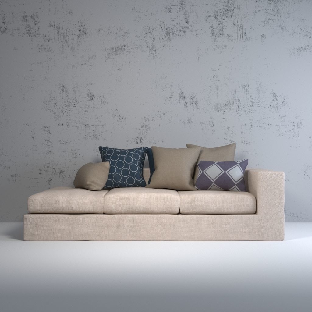 Cubic sofa 3D model_9