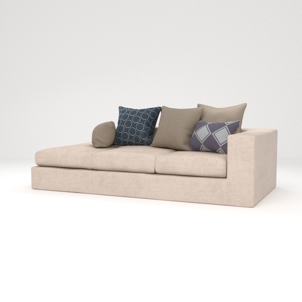 Cubic sofa 3D model_6