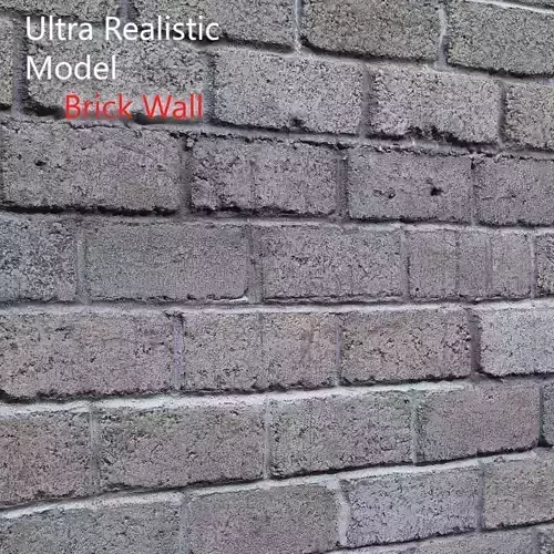 Ultra realistic Brick Old wall 3D model