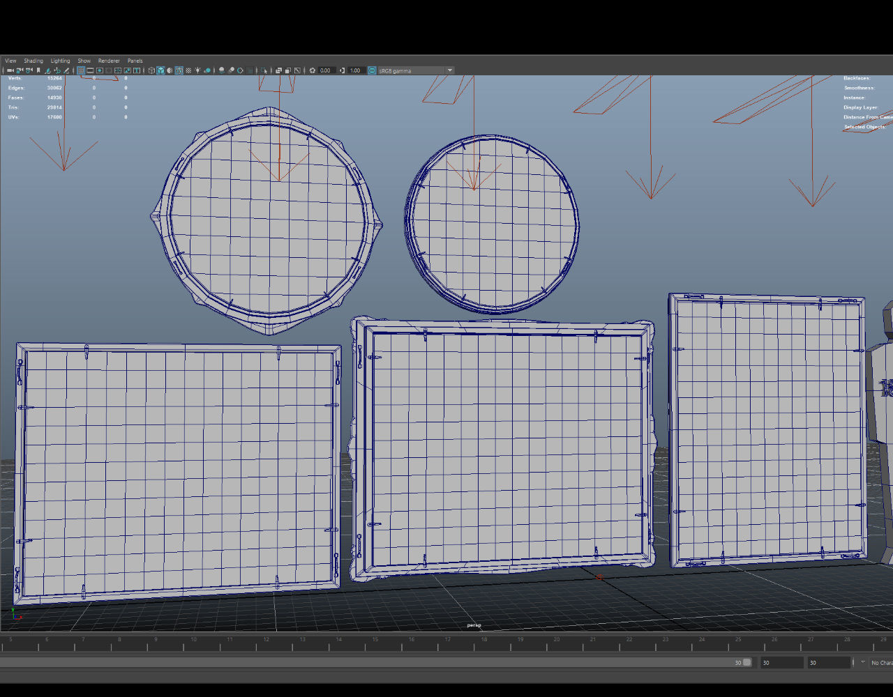 paintingFrames mona lisa - mona lisa 3D model_5