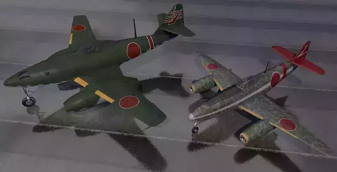Karyu and Kikka - the Japanese Me-262s