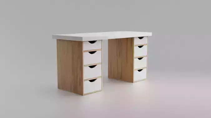 Study desk with drawers