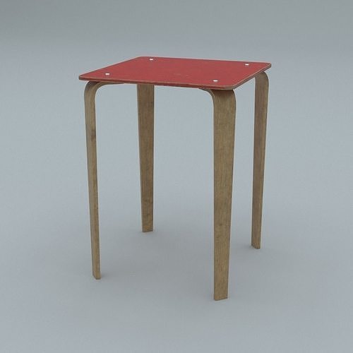 Old stool 3D model